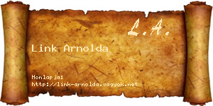 Link Arnolda névjegykártya